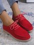 Plus Size Lace-up Front Oxford Shoes