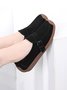 Plus Size Buckle Decor Casual Flat Loafers Shoes