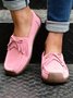 Women's Wearable Sole Comfy Tassel Moccasin Shoes