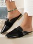 Casual Leather Vintage Muller Half Slippers