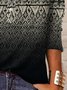 Crew Neck Ethnic Casual T-Shirt