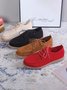 Plus Size Lace-up Front Oxford Shoes