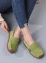 Plus Size Buckle Decor Casual Flat Loafers Shoes