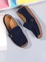 Plus Size Buckle Decor Casual Flat Loafers Shoes