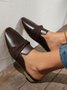 Casual Leather Vintage Muller Half Slippers