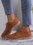 Plus Size Lace-up Front Oxford Shoes