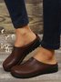 Vintage Plus Size Plain Color Non-Slip Flat Mules