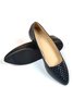 Casual Textured Pointed-Toe Flat Shoes