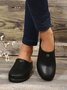 Vintage Plus Size Plain Color Non-Slip Flat Mules