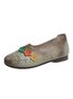 Vintage Applique Hollow out Soft Sole Flats