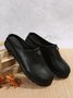 Vintage Plus Size Plain Color Non-Slip Flat Mules