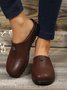 Vintage Plus Size Plain Color Non-Slip Flat Mules