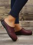Vintage Plus Size Plain Color Non-Slip Flat Mules