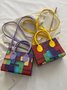 Color Block Color Block Art Small Tote Bag