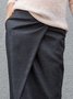 Plain Casual Regular Fit Skirt