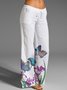 Butterfly Loose Drawstring Casual Pants