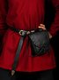 Western Vintage Mid-Century Horn Buckle Waist Bag