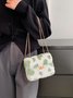 Valentine's Day Heart Plush Messenger Small Square Bag