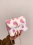 Valentine's Day Heart Plush Messenger Small Square Bag
