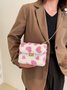 Valentine's Day Heart Plush Messenger Small Square Bag
