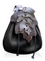 Vintage Mid-Century Western Leather Leaf Belt Bag