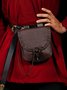 Western Vintage Mid-Century Horn Buckle Waist Bag