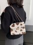 Valentine's Day Heart Plush Messenger Small Square Bag