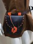 Western Vintage Mid-Century Horn Buckle Waist Bag