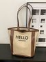 Hello Weekend Casual Commuting Large Capacity Tote Bag