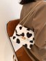 Valentine's Day Heart Plush Messenger Small Square Bag