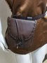 Western Vintage Mid-Century Horn Buckle Waist Bag
