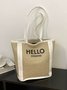 Hello Weekend Casual Commuting Large Capacity Tote Bag