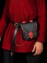 Western Vintage Mid-Century Horn Buckle Waist Bag