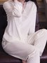 Lace Stitching Gold Velvet Long Sleeve Trousers Loungewear Two Piece Plus Size
