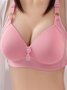 Simple Push-Up Back Buckle No Wire Bra Plus Size