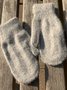 Plain Wool Knit All Over Gloves Fall Winter Warm Accessories