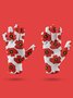 Boho Floral Five Finger Gloves Daily Commuting Outdoor Accessories