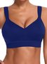 Sexy Sling Solid Color Sports Yoga Bra Lingerie