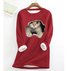 Crew Neck Cat Casual Warmth Sweatshirt