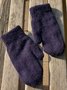 Plain Wool Knit All Over Gloves Fall Winter Warm Accessories