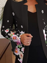 Floral Wrap Casual Loose Blazer