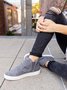 Studded Decor Slip On High-Top Flat Canvas Shoes