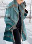 Loose Ombre Casual Shawl Collar Overcoat