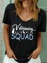 Women Animal Short Sleeve Tee T-shirt V Neck Casual Summer Top