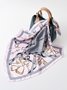 Boho Holiday Abstract Pattern Silk Scarf Vacation Beach Daily Commuting Accessories
