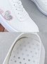 Love Embroidery Heart Pattern Breathable Soft Sole Skate Shoes
