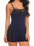 Valentine's Day Sexy Lace Tank Top Shorts Pajama Set Plus Size
