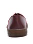Solid Color Leather Soft Sole Casual Shoes