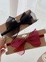 Red Velvet Bow Pattern Necklace Banquet Party Valentine's Day Christmas Wedding Decoration Jewelry