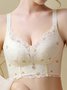 Sexy Lace Push Up Wireless Bra Plus Size